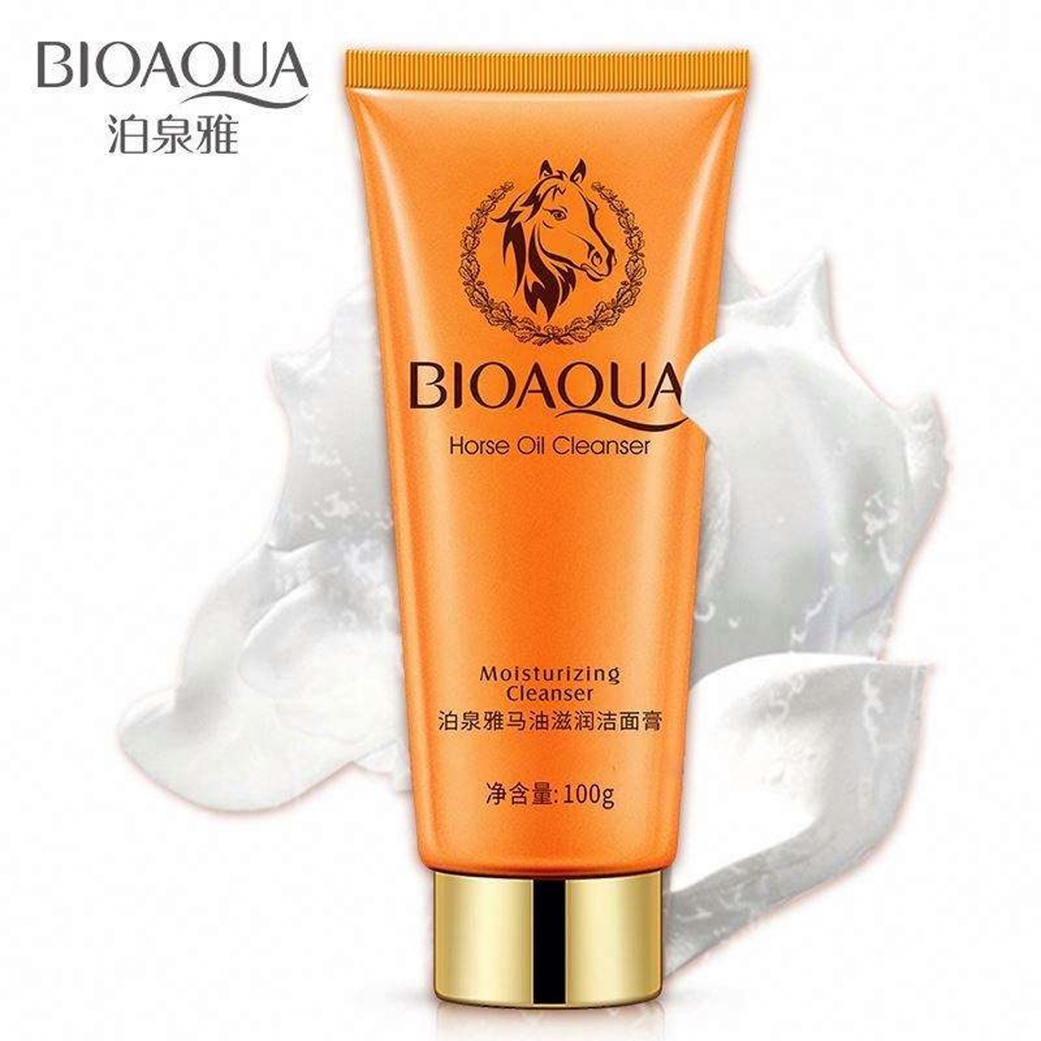 BIOAQUA Horse Oil Facial Cleanser Facewash - 100g - Image 2