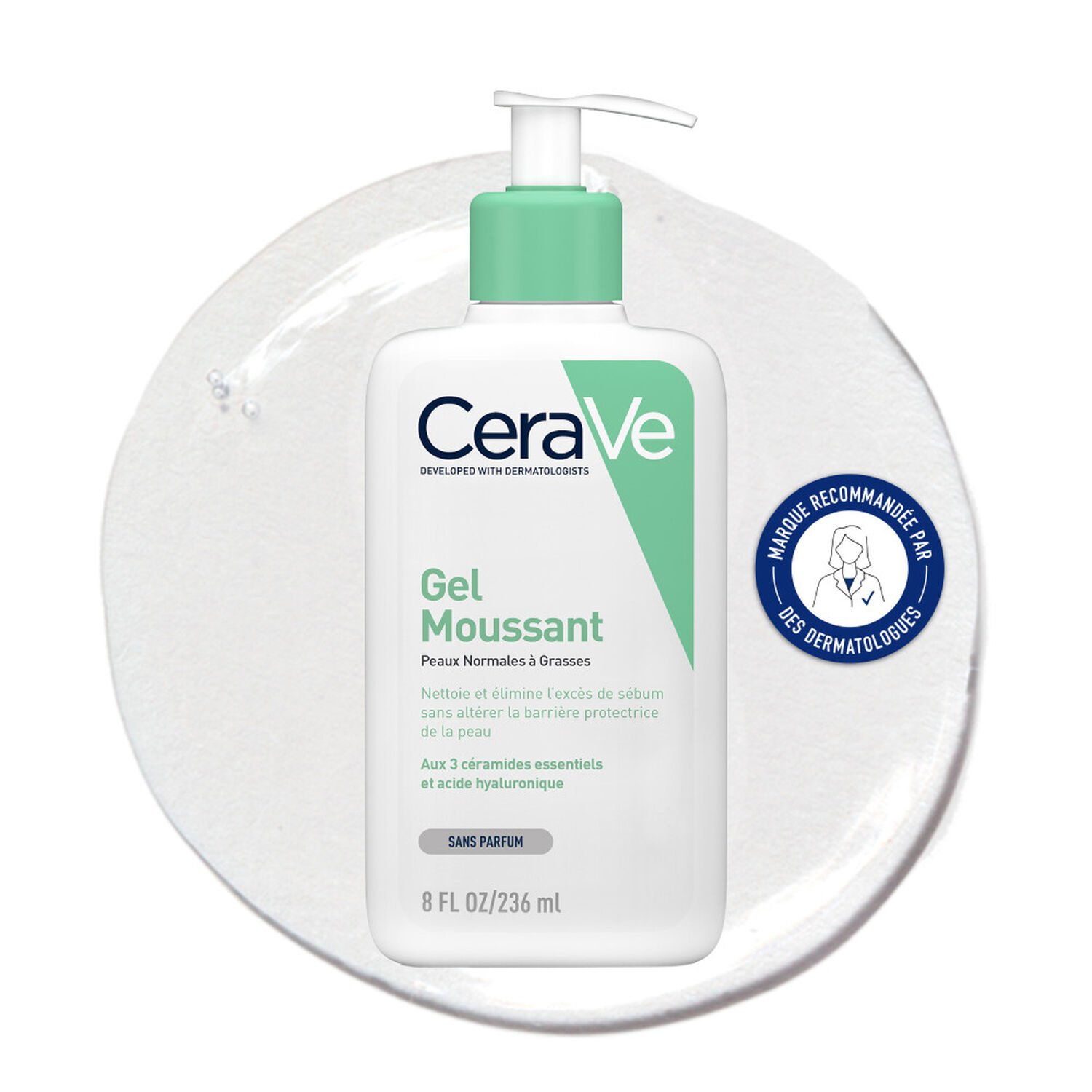 CeraVe Foaming Cleanser For Normal to Oily Skin - 236ml - Image 2