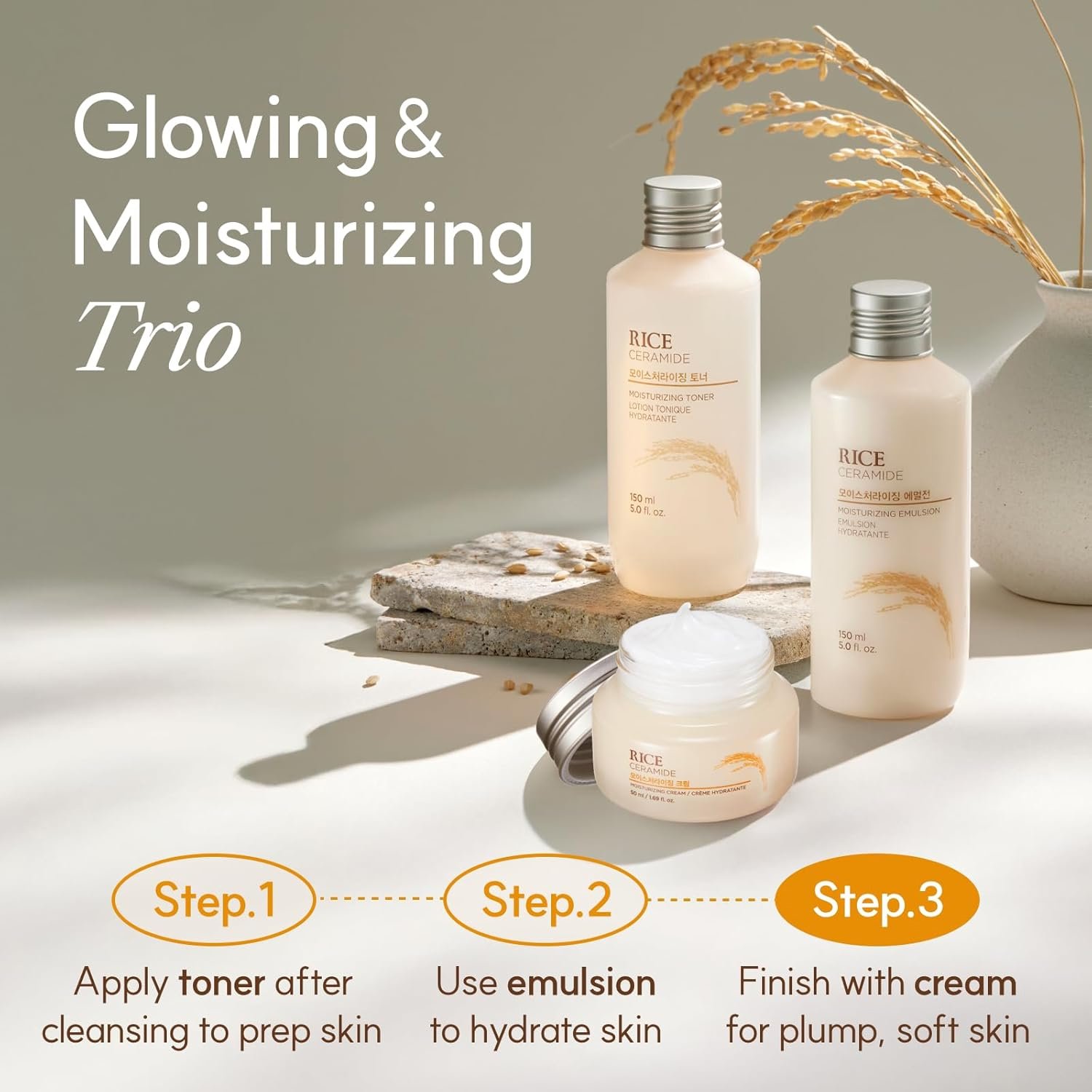 The Face Shop Rice Ceramide Moisture Cream - 50ml - Image 6